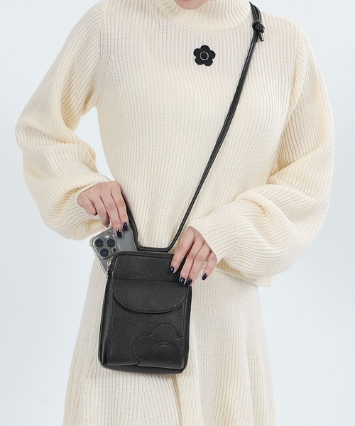 【最終価格】マリークワント　ショルダーバッグ MARY QUANT（マリークヮント） ショルダーバッグ FREE ブラック