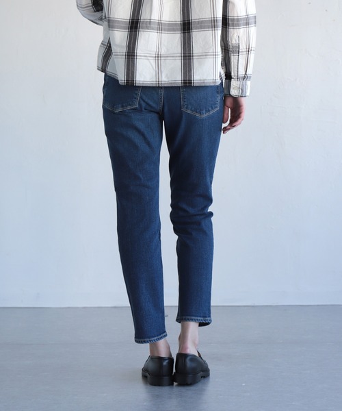 「D.M.G.」 デニムパンツ L インディゴブルー レディース_画像4