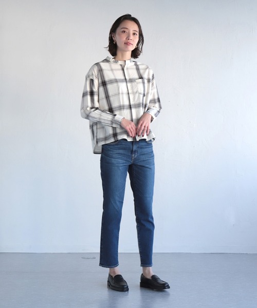 「D.M.G.」 デニムパンツ L インディゴブルー レディース_画像9