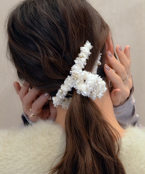 Heartdance（ハートダンス） ヘアクリップ ビジューツイードバンス