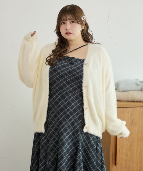 「Louiosy」 キャミソールワンピース 3L ダークブラウン レディース_画像7