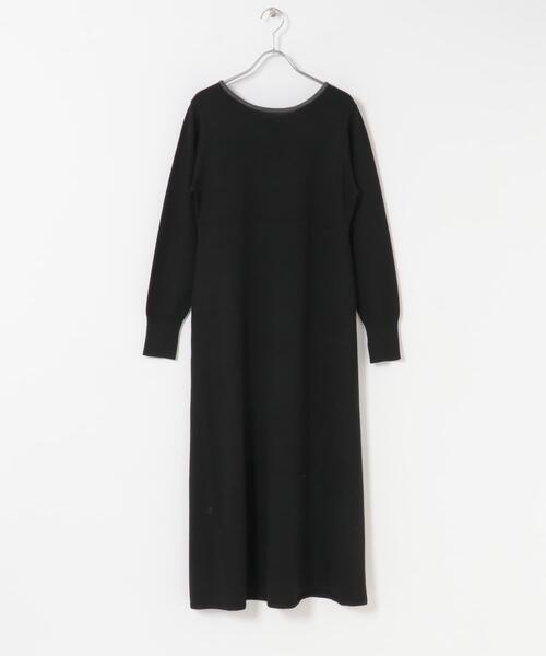 ワンピース ウォシャブルフレアシルエットニットワンピース : ZOZOTOWN