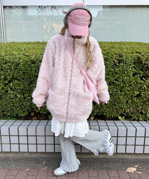 WC ブルゾン アウター 「一部店舗限定」もこもこプードルブルゾン