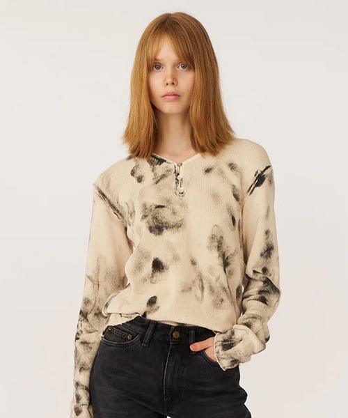 SOOR PLOOM ドット柄 Tシャツ 92cm CENTENA】LUXURY ドット柄ハンドペイントTシャツ | 藤巻百貨店