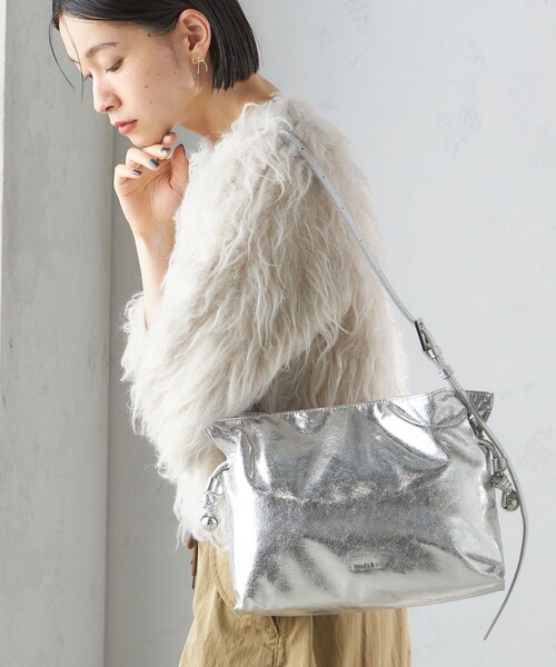 SHIPS（シップス） 「nucle」ショルダーバッグ ONE SIZE シルバー