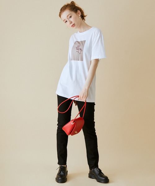 「MADEMOISELLE ROPE'」 半袖Tシャツ FREE ホワイト系その他 レディース_画像8