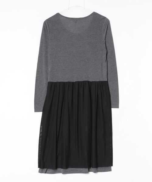 「ATSURO TAYAMA」 長袖ワンピース 36 グレー レディース_画像2