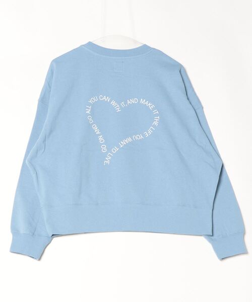 「SUNNY SPORTS」 スウェットカットソー FREE ターコイズブルー レディース_画像2
