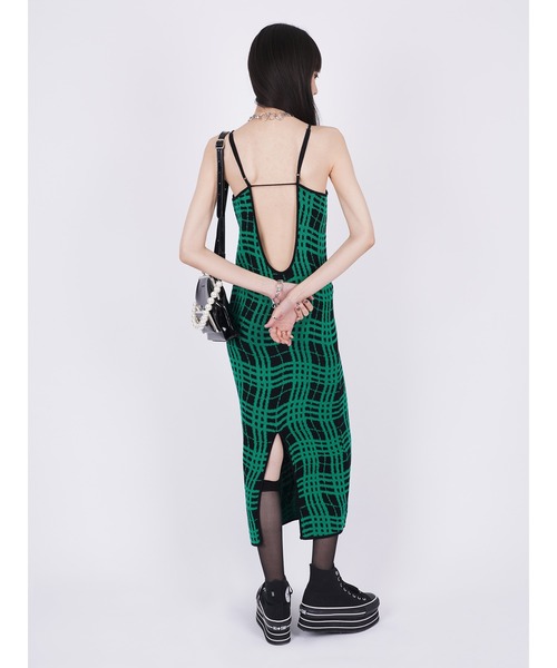 「PAMEO POSE」 キャミソールワンピース FREE ブルー レディースの画像