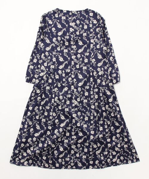 「fleur by mint breeze」 長袖ワンピース M ネイビー レディース_画像2