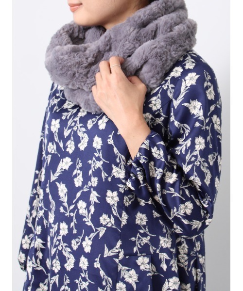 「fleur by mint breeze」 長袖ワンピース M ネイビー レディース_画像6