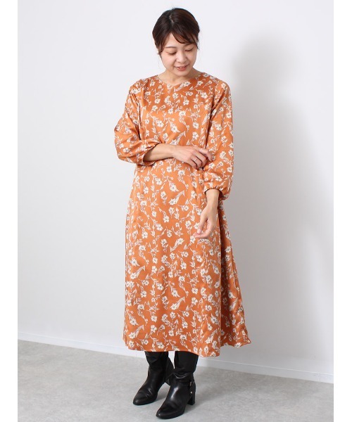 「fleur by mint breeze」 長袖ワンピース M ネイビー レディース_画像7