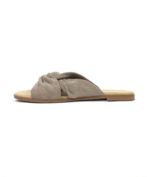 「Minnetonka」 フラットサンダル 6 グレイッシュベージュ レディース_画像5