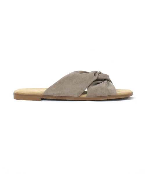 「Minnetonka」 フラットサンダル 6 グレイッシュベージュ レディース_画像6