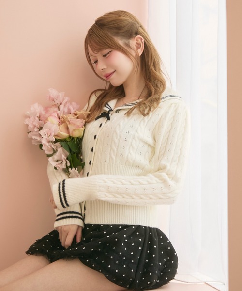 TITTY＆CO.（ティティーアンドコー） カーディガン セーラーライン