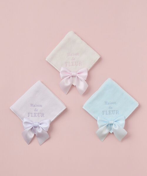 Maison de FLEUR（メゾンドフルール） ハンカチ ビッグリボンタオル