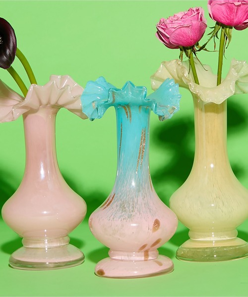 花瓶 Casselini HOME(キャセリーニ ホーム)ガラスフラワーベースBGの画像