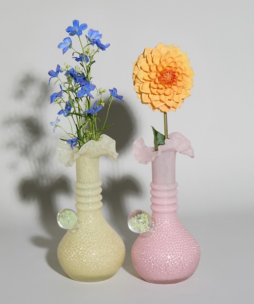 花瓶 Casselini HOME(キャセリーニ ホーム)ガラスフラワーベースBGの画像