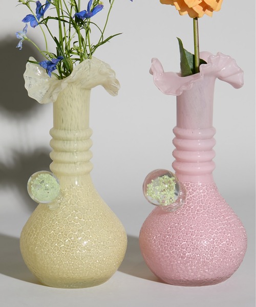 花瓶 Casselini HOME(キャセリーニ ホーム)ガラスフラワーベースBGの画像