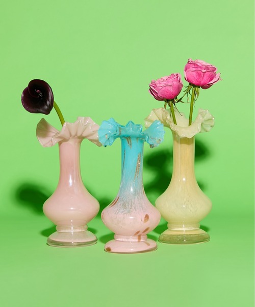 花瓶 Casselini HOME(キャセリーニ ホーム)ガラスフラワーベースBGの画像