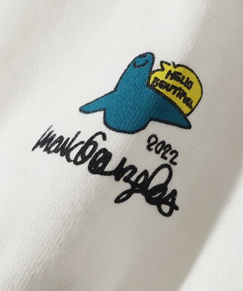「Mark Gonzales」 スウェットカットソー M ベージュ メンズ_画像2