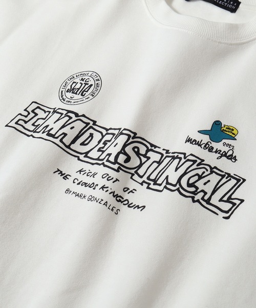 「Mark Gonzales」 スウェットカットソー M ベージュ メンズ_画像4