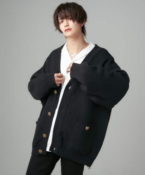 ADRER（アドラー） ニットカーディガン SMALL ホワイト メンズ