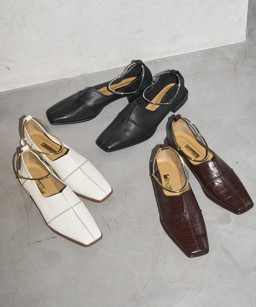 「GRISE」 シューズ 23cm アイボリー レディースの画像