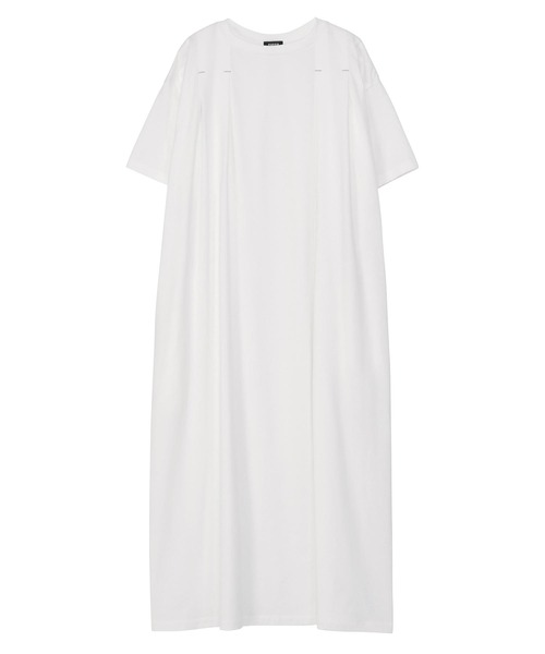 ZUCCa TUCK JERSEY 　ワンピース　ホワイト　新品未使用 ZUCCa（ズッカ） ワンピース TUCK JERSEY / ワンピース : ZOZOTOWN
