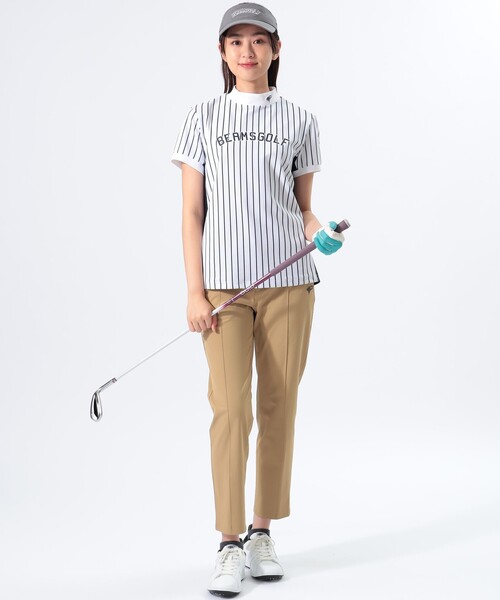 「BEAMS GOLF」 パンツ LARGE ホワイト レディースの画像