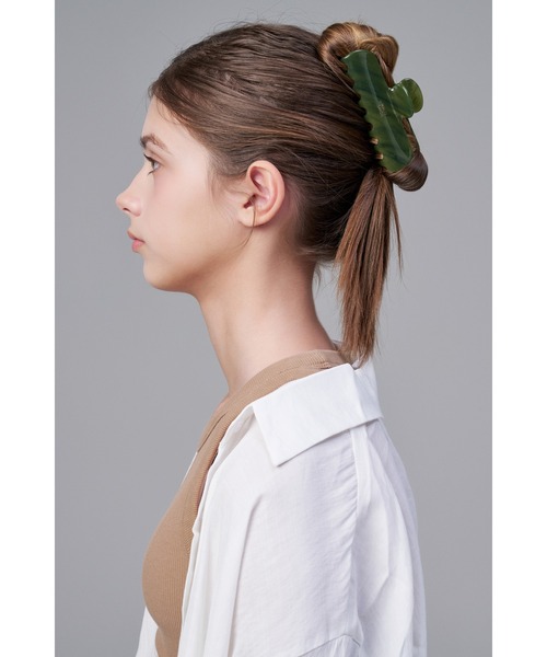 WHITE SANDS ヘアクリップ アセテート クラシック ヘアクリップ