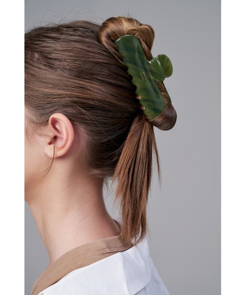 Simone Rocha ライトグリーン ヘアクリップ WHITE SANDS ヘアクリップ アセテート クラシック ヘアクリップ
