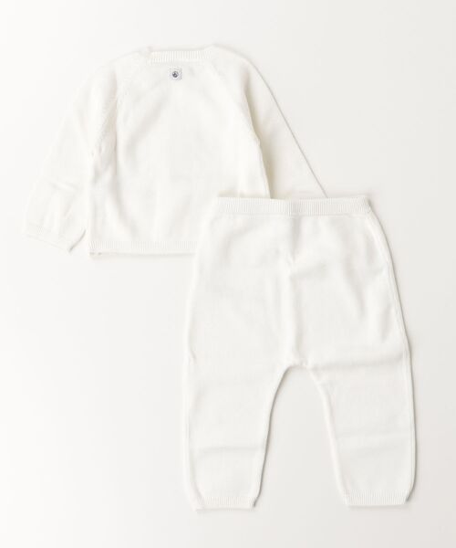 「PETIT BATEAU」 「KIDS」セットアップ - ホワイト キッズ_画像2