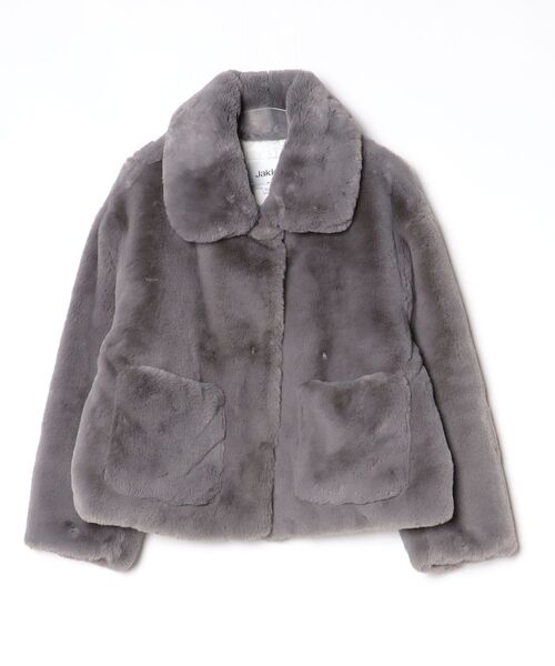 Jakke ジャッキー グレー ファーコート Mサイズ jakke（ジャッキー） ジャケット M グレー レディース : ZOZOTOWN