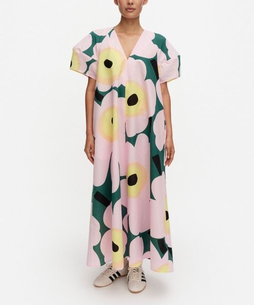 完売 Lサイズマリメッコ チュニック ワンピース marimekko マリメッコ ピンクドット チュニック ワンピース XS - メルカリ