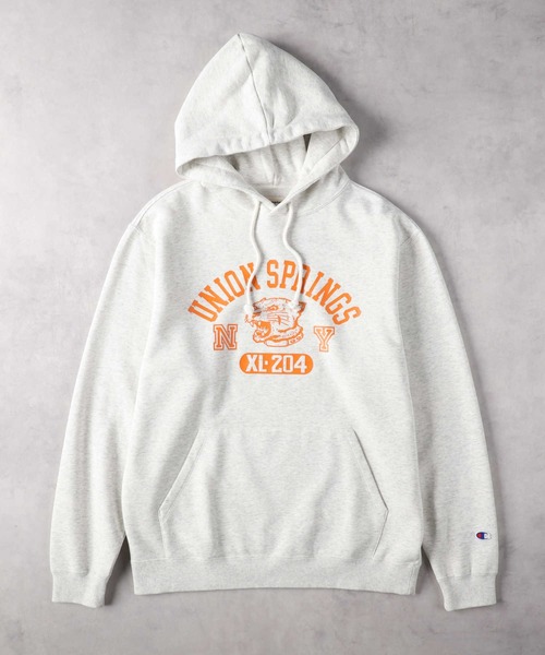 「Champion」 プルオーバーパーカー X-LARGE ブラウン メンズ_画像8