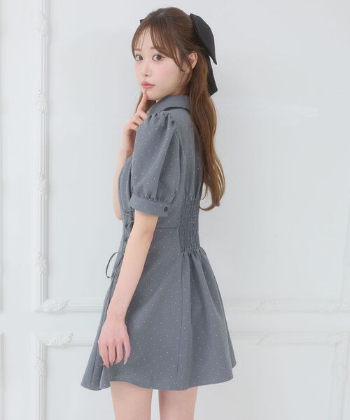 MAJESTIC LEGON（マジェスティックレゴン） シャツワンピース デコルテ