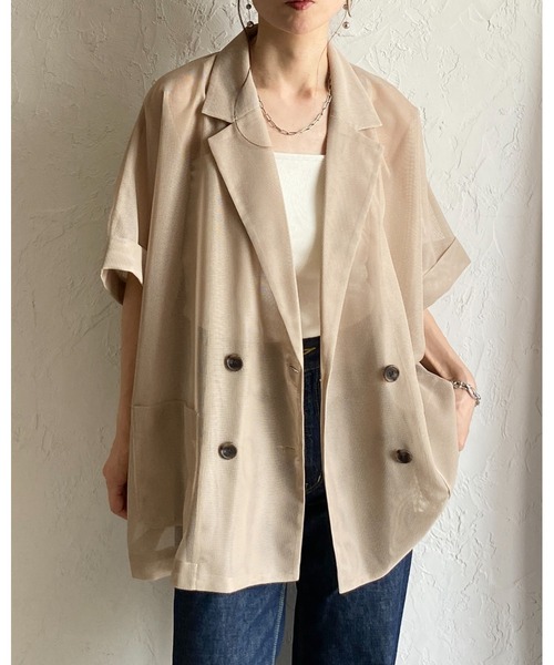 She's Closet uvカット ジャケット テーラードジャケット 半袖