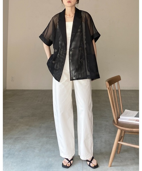 She's Closet ジャケット テーラードジャケット 半袖 オーバーサイズ