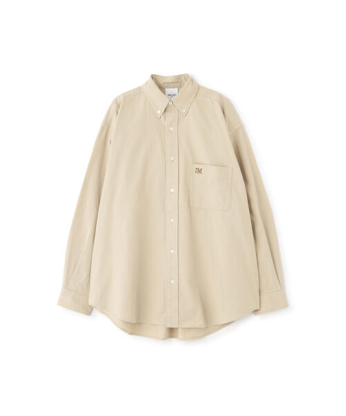 「human woman」 長袖シャツ「PARROTT CANVASコラボ」 MEDIUM ブルー レディースの画像