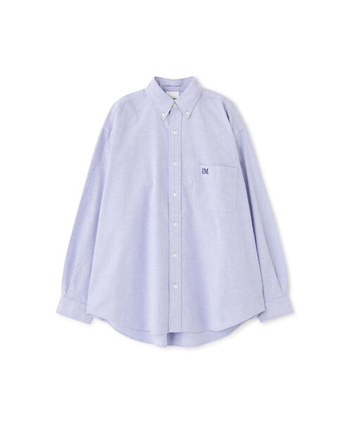 「human woman」 長袖シャツ「PARROTT CANVASコラボ」 MEDIUM ブルー レディースの画像