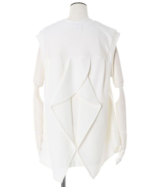UN3D.（アンスリード） tシャツ WAVE RUFFLE JERSEY TOP / ウェーブ