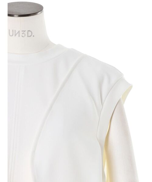 UN3D.（アンスリード） tシャツ WAVE RUFFLE JERSEY TOP / ウェーブ