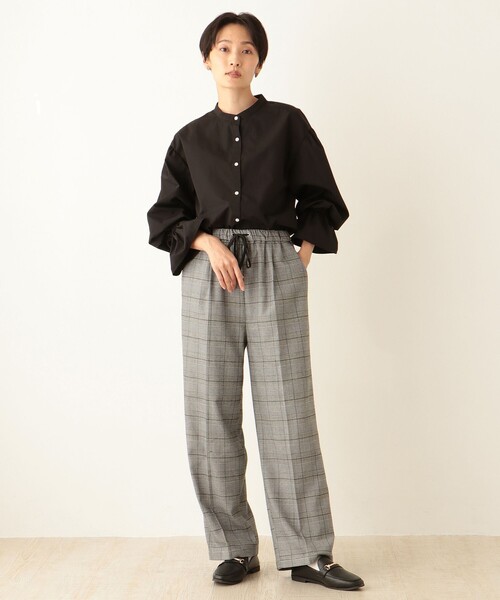 「Afternoon Tea」 イージーパンツ MEDIUM グレー レディース_画像4