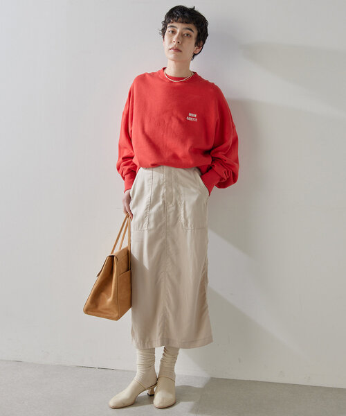「Whim Gazette」 ロングスカート 38 カーキ レディース_画像5