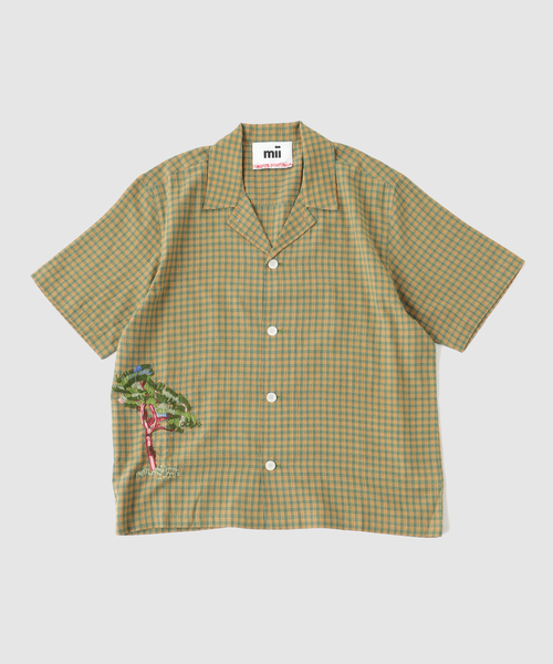 シャツ mii (ミイ) CHECK EMBROIDERED SHIRT メンズ レディースの画像