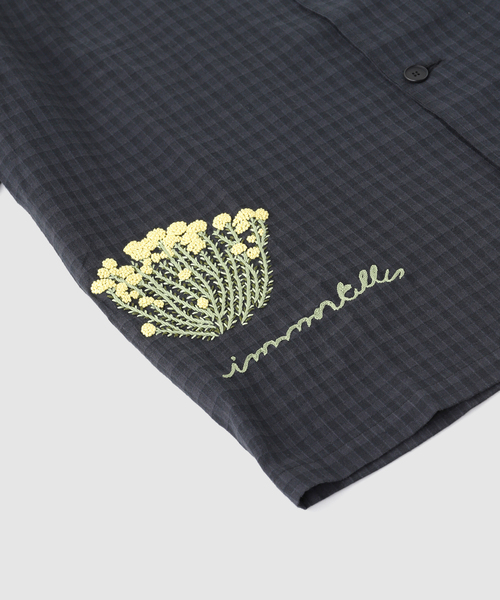 シャツ mii (ミイ) CHECK EMBROIDERED SHIRT メンズ レディースの画像