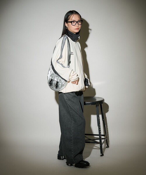 「FREAK'S STORE」 「UMBRO」ジャージブルゾン SMALL ブラウン レディース_画像7