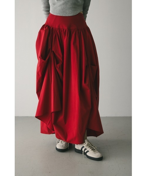 「STYLEMIXER」 ロングスカート SMALL レッド レディース_画像2
