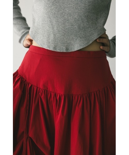 「STYLEMIXER」 ロングスカート SMALL レッド レディース_画像3